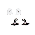 Ghost And Witch Hat Duo Earrings
