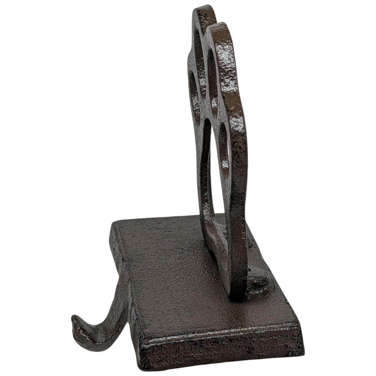 Cast Iron Paw Print Stocking Holder - Charcoal