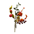 13 inch Faux Autumn Floral Pick With Berries