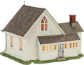 New England Village American Gothic Farmhouse