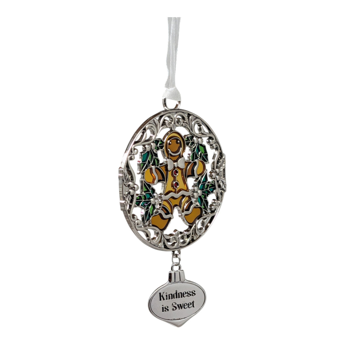 Kindness is Sweet Gingerbread Man - Colors of Christmas Ornament