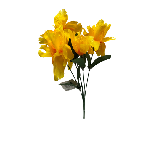 13-Inch Faux Yellow Lily Spray
