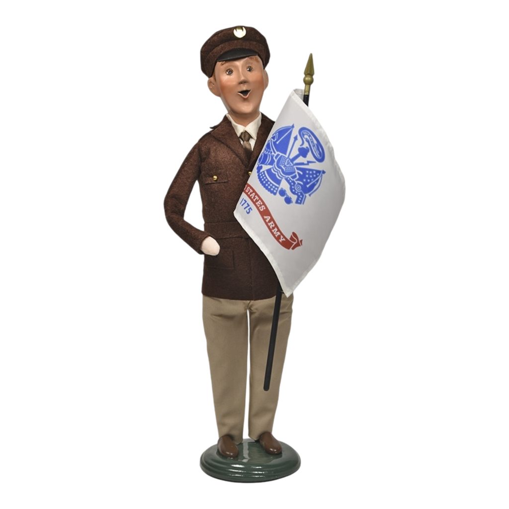 Army Man with Flag
