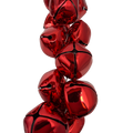 70 Inch Metal Jingle Bell Garland - Red