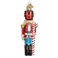 Old World Christmas Peppermint Nutcracker Glass Blown Ornament
