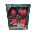 Krebs  Glass Ornament 4 pack - Red Velvet