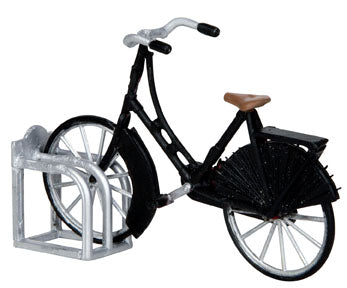 Vintage Bicycle with Bike Rack