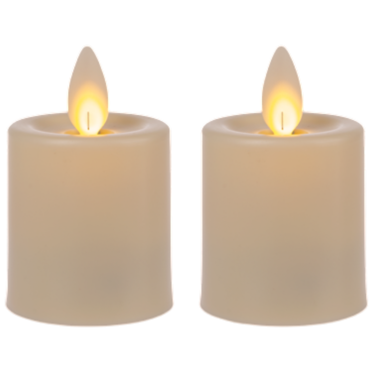 LED Resin Votive Candles with Moving Flickering Flame