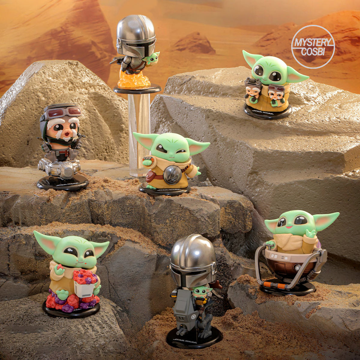 Star Wars Mandalorian Grogu COSBI コスビ The Mandalorian & Grogu Cosbi Collection Blind Box – Hot Toys – G