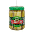 Kraft Claussen Pickles Jar Shatterproof Ornament