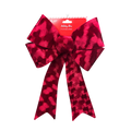 Luxury Deep Red Velour Bow