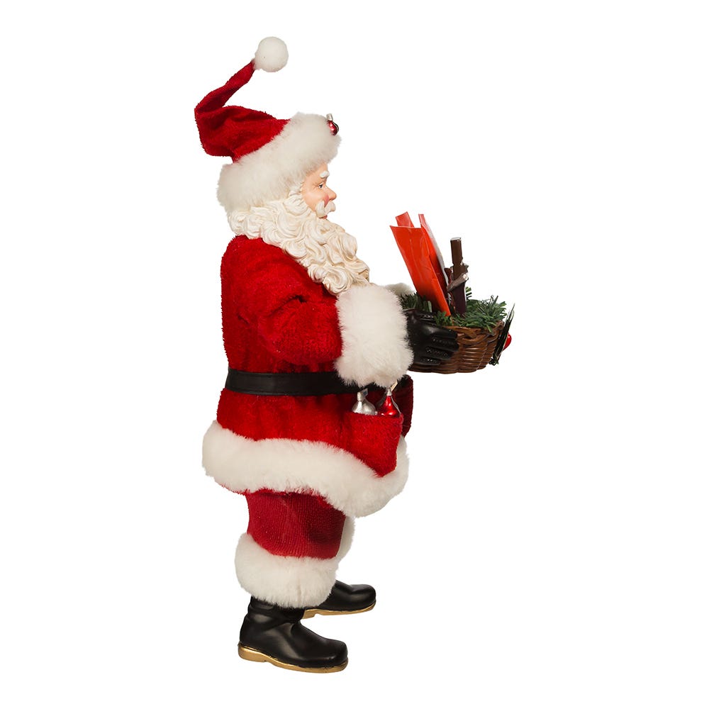 Santa with a Hershey's Gift Basket