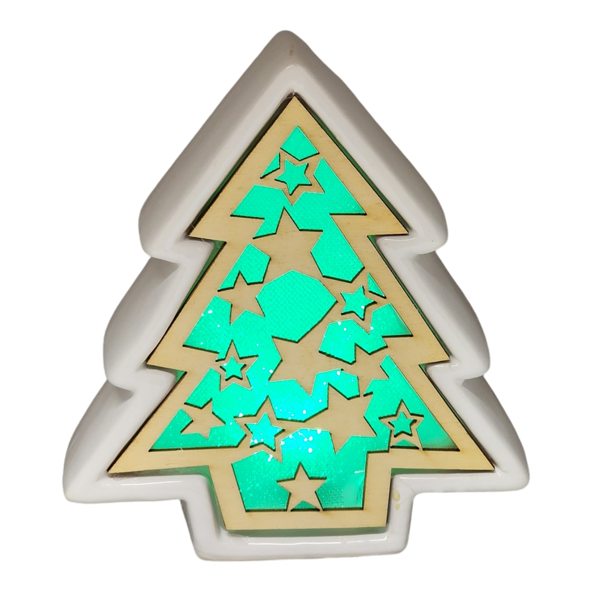 Color Changing Dolomite & Wood Decor - Tree