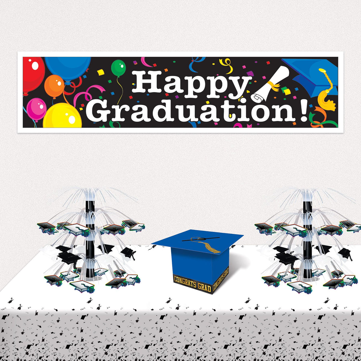 5 Foot Graduation Banners - Set of 2