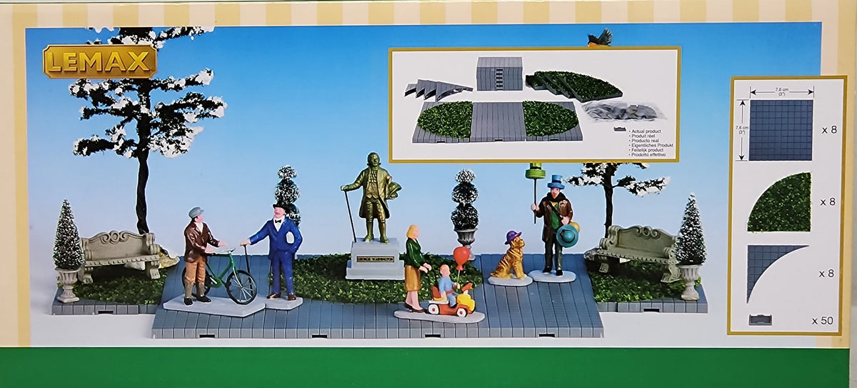 Complete Plaza Park Grass - 24 Pieces