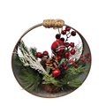 Rustic Holiday Charm Wreath