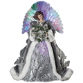 Ivory Lace Fiber Optic Angel Tree Topper – 16 Inch
