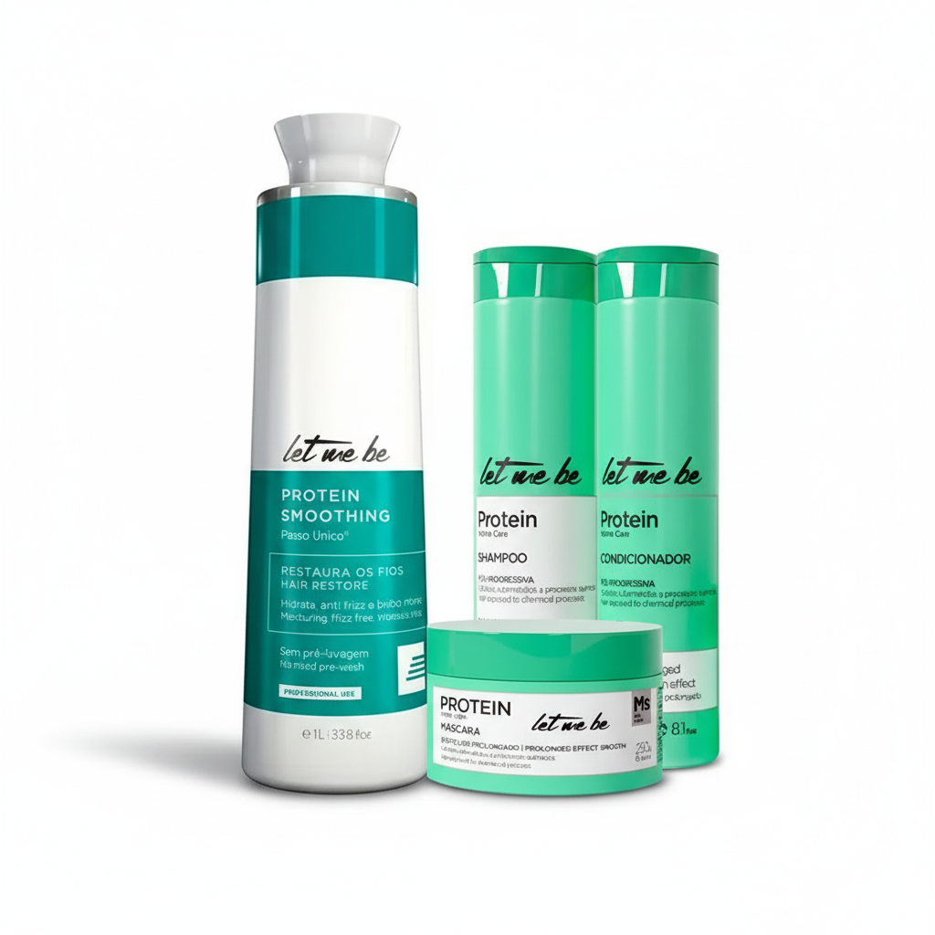 Let Me Be Protein Complete Hair Treatment Kit Straightening & Post-Care System