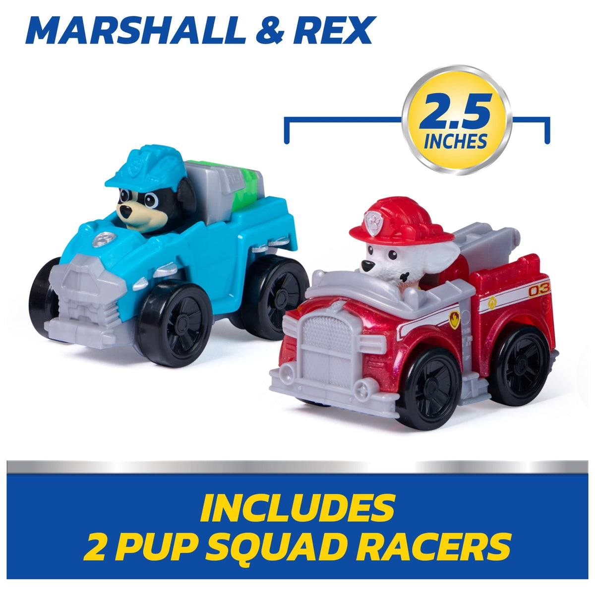 PAW Patrol Marshall Pup Squad Launcher with Rex Racer