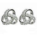 Sterling Silver Trinity Earrings with SW Crystals