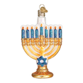 Menorah Glass Ornament