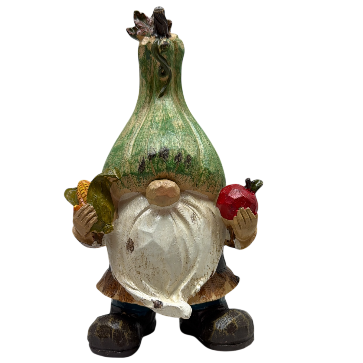 Harvest Gathering Gnome - Apple and Corn