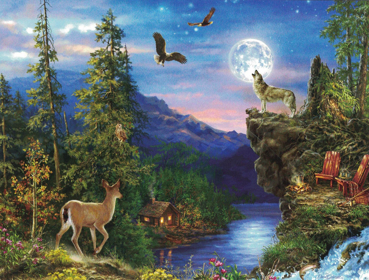 Birthday Card - Wildlife In the Evening