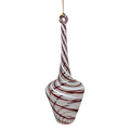 Egyptian Glass Long-Neck Spiral Vase Ornament