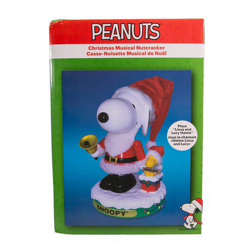 10“ Peanuts Battery Operated Snoopy Musical Nutcracker