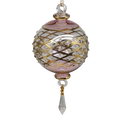 Crystal Drop Elegance Ornament - 6.5 inches