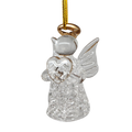 Spun Glass Angel Ornaments with Heart