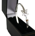 Vermont  Hook Bracelet Silver - 4mm Band - 8 Inch