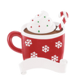Hot Cocoa Mug Ornament For Personalization