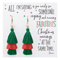 Christmas Tassel Earrings
