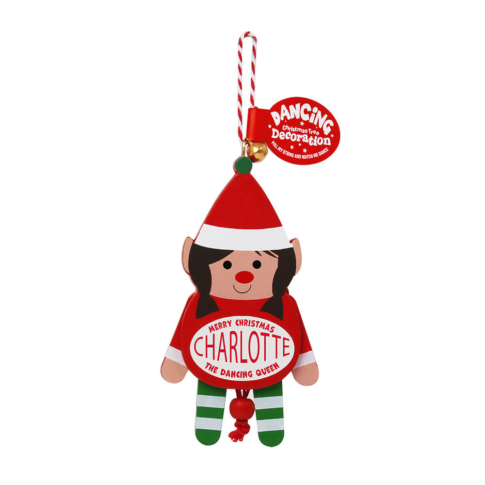 Dancing Wooden Ornament (A - D) -