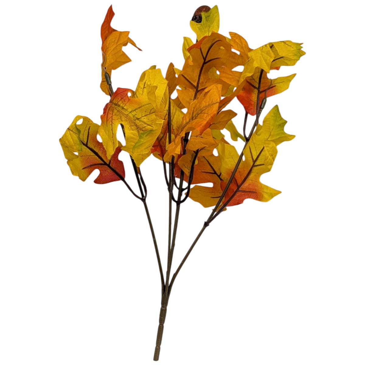 13-Inch Autumn Oak Leaf Bush