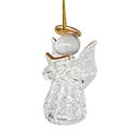 Spun Glass Angel Ornaments with Book