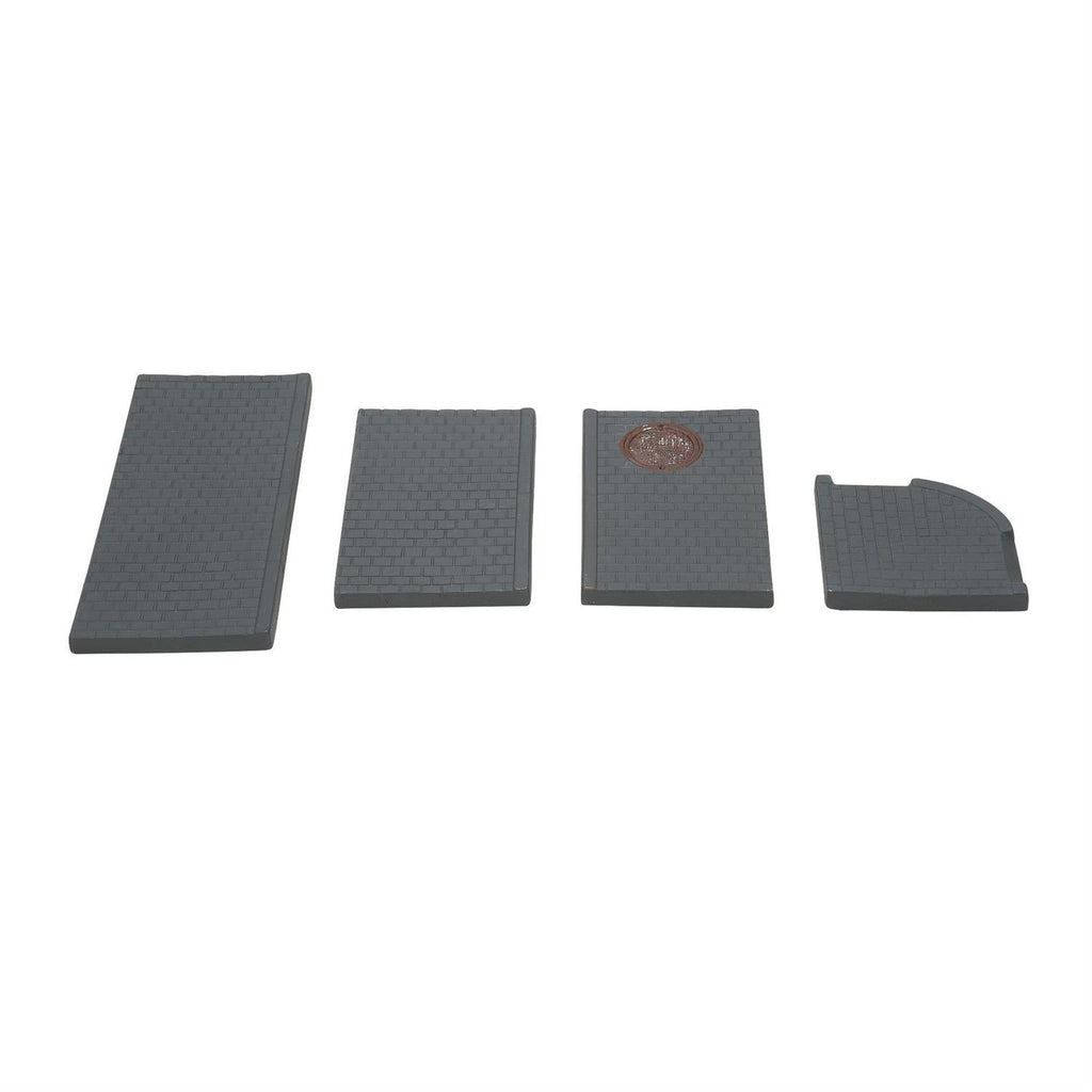 City Sidewalks, Busy Sidewalks - 4 Piece Set
