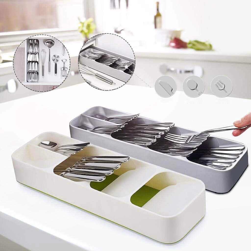 Kitchen Tableware Drawer Spoon Storage Box