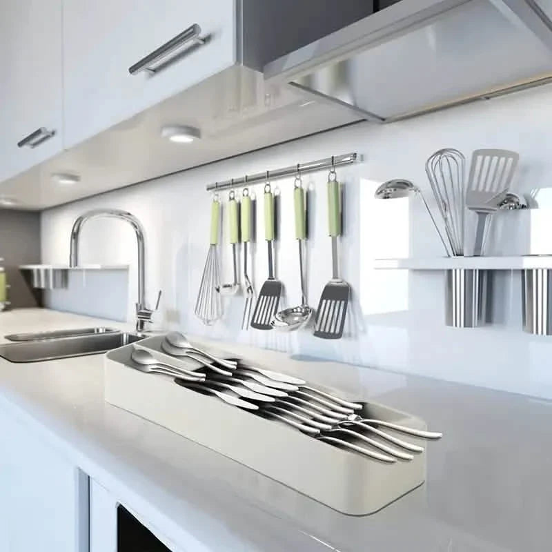 Kitchen Tableware Drawer Spoon Storage Box