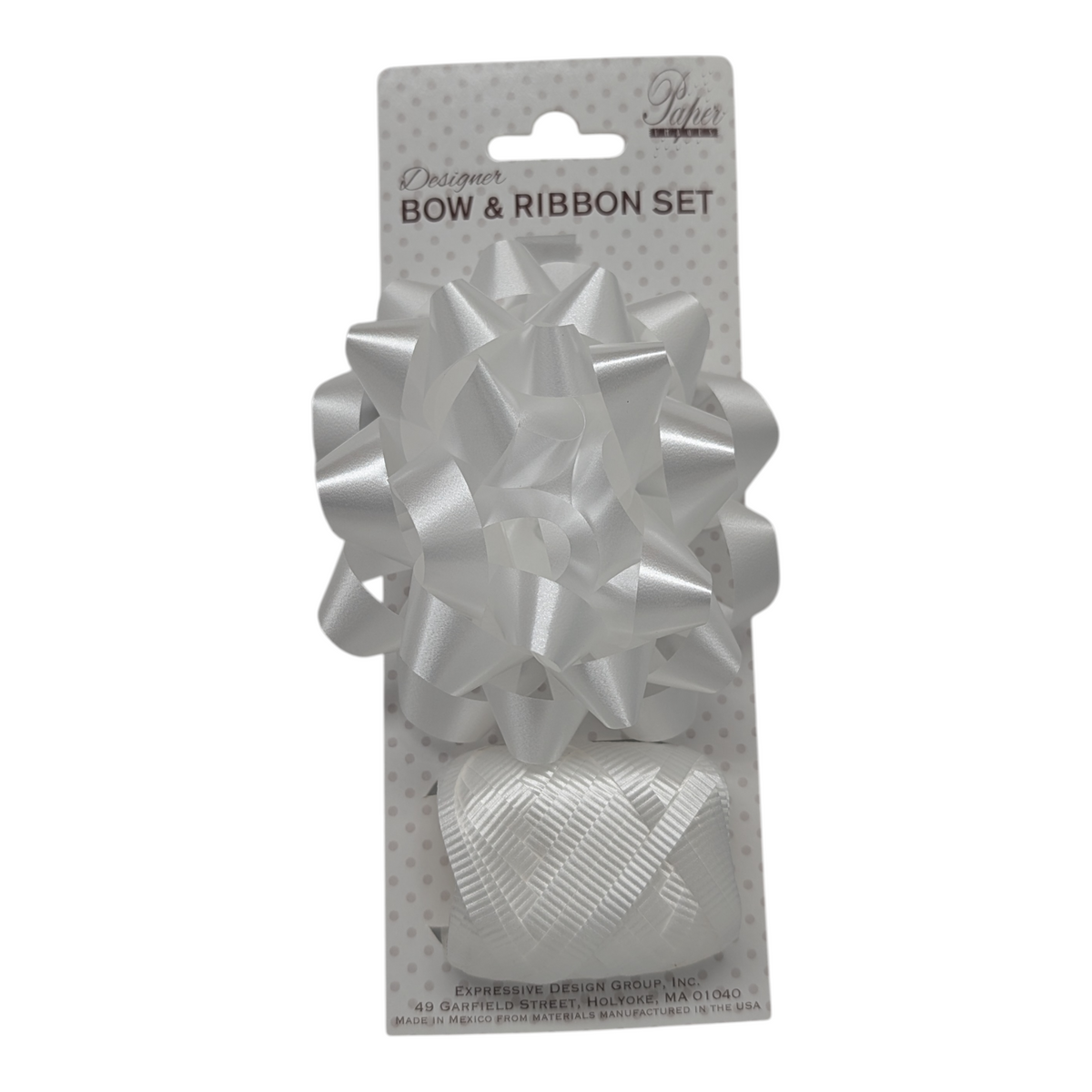 Bow and Ribbon Set - Pearl White