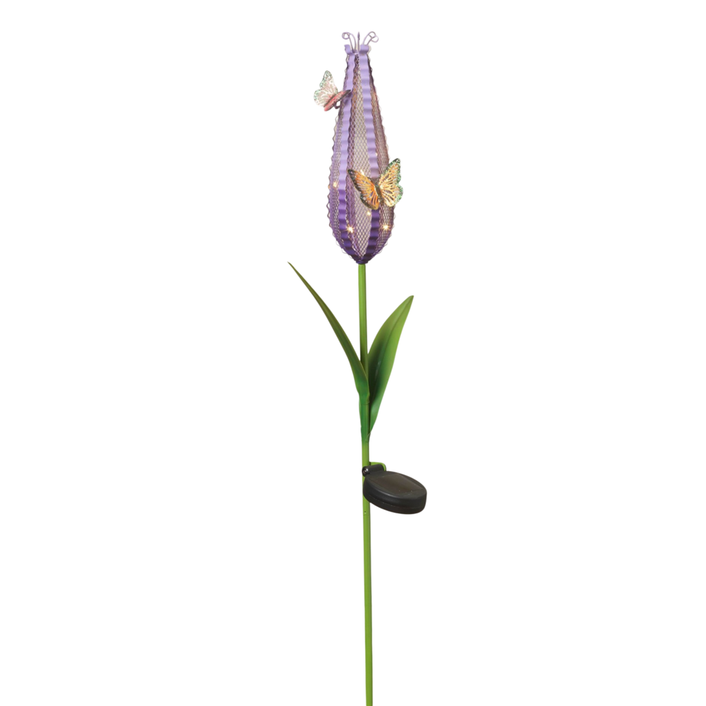 Butterfly Meadow Mesh Solar Flower Stake -