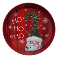 Huge Deep Round 13.5" Tray - Ho Ho Ho
