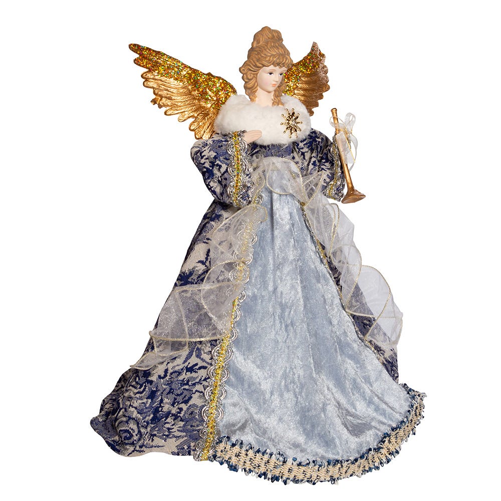 17 Inch Indigo Blue Angel Treetop