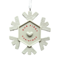 Our First Christmas 2025 Snowflake Hallmark Ornament