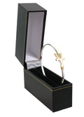 Vermont   Hook Bracelet with Gold 'VT' - 3mm Band - 7.5 Inch