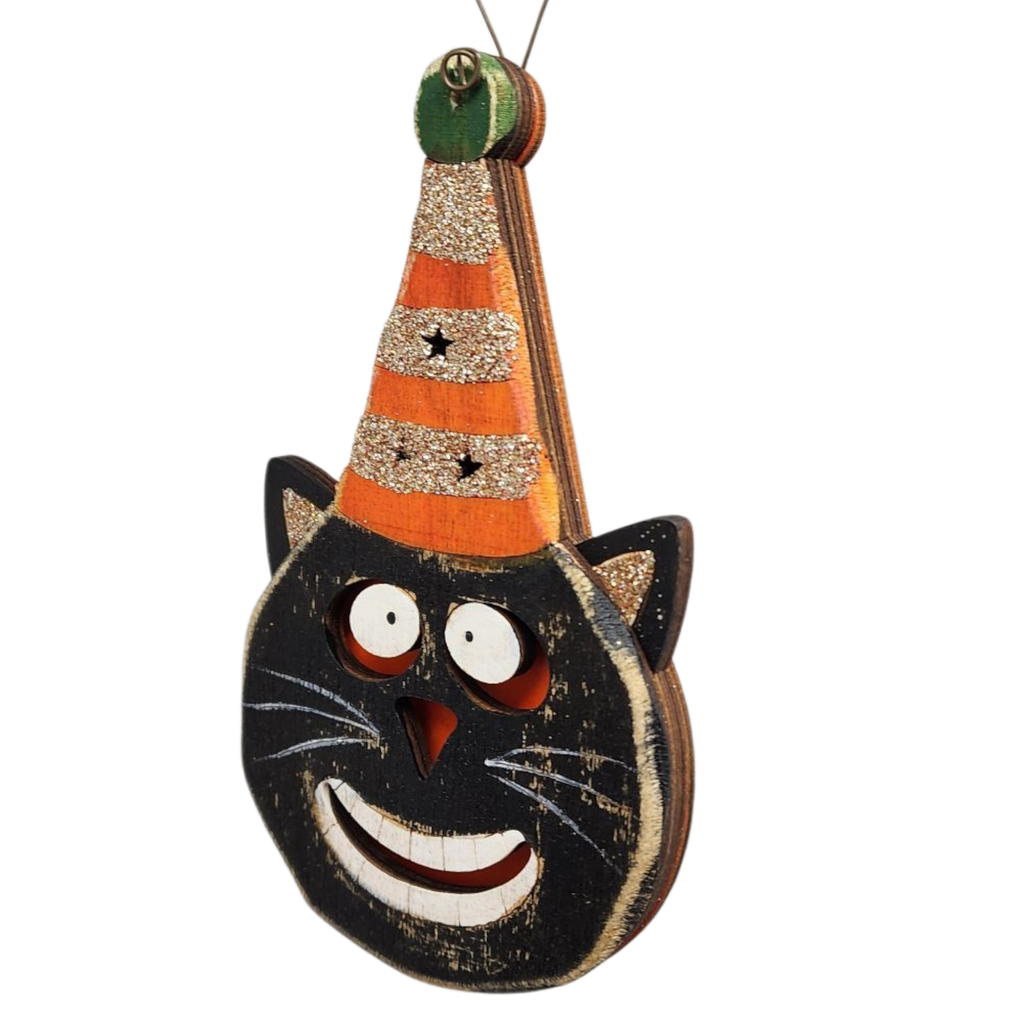 Halloween Happy Cat Ornament