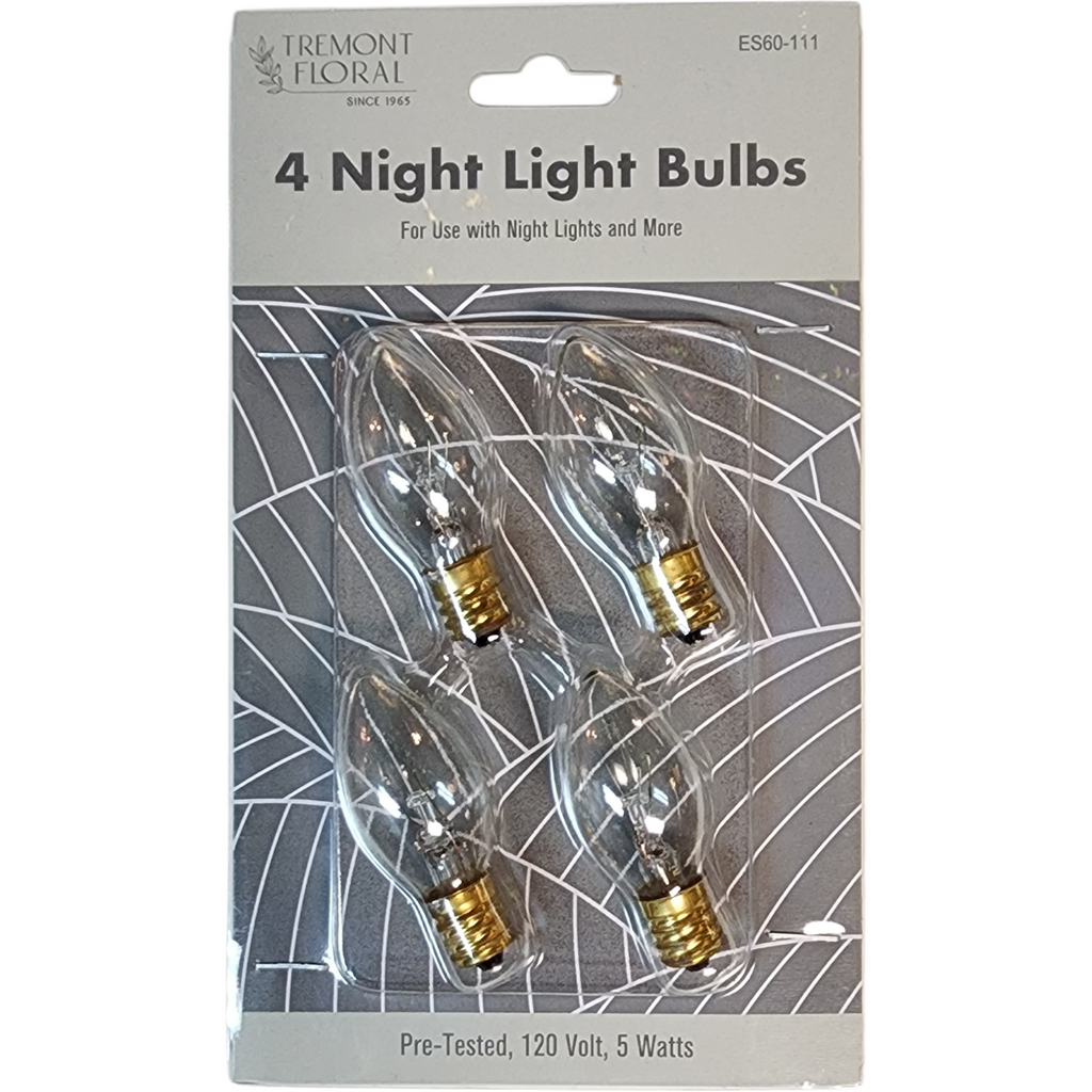 Night Light Lightbulbs (4) - C7 - 5 Watts