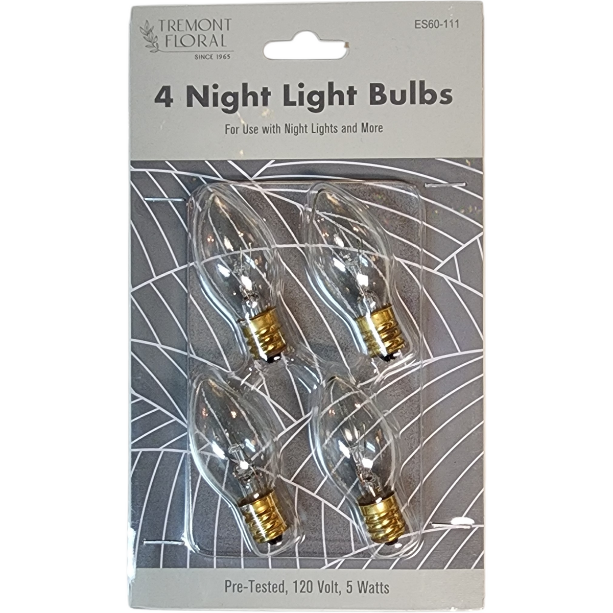 Night Light Lightbulbs (4) - C7 - 5 Watts