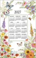 2027 Linen Calendar Towel - Garden Walk